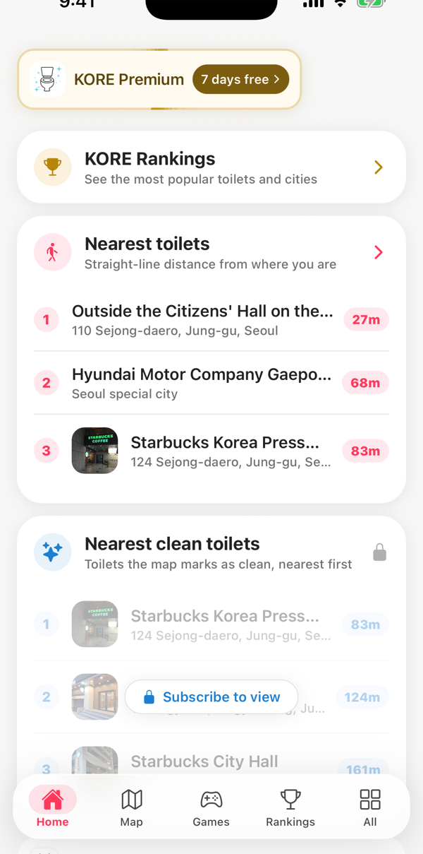 The KORE app